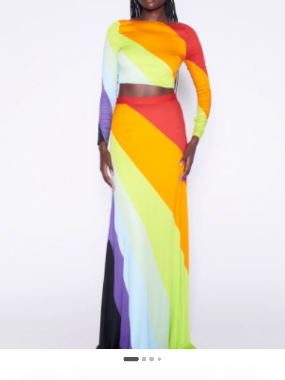 Olivia Rubin Rainbow Crop Top - NWT